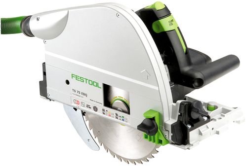 Festool Tauchsäge TS 75 EBQ-Plus (mit Kreissägeblatt WOOD UNIVERSAL, Rückschlagstopp, Splitterschutz, Innensechskantschlüssel), im Systainer