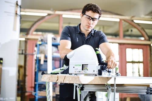 Festool Tauchsäge TS 75 EBQ-Plus (mit Kreissägeblatt WOOD UNIVERSAL, Rückschlagstopp, Splitterschutz, Innensechskantschlüssel), im Systainer